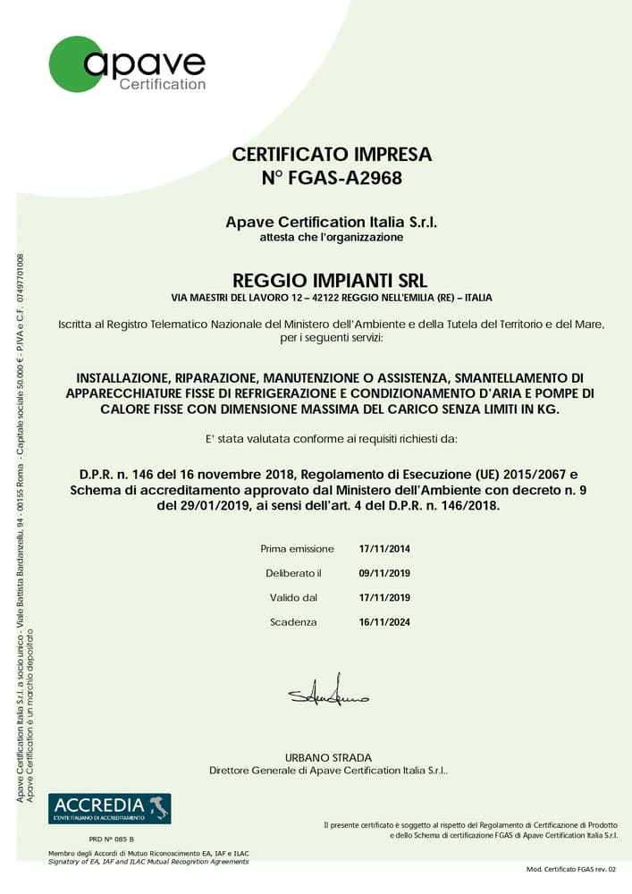 fgas apave certificato qualita azienda page 0001